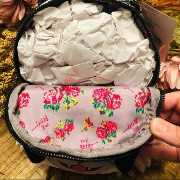 Betsey Johnson Candy Corn Halloween Dog Mini Backpack NWT